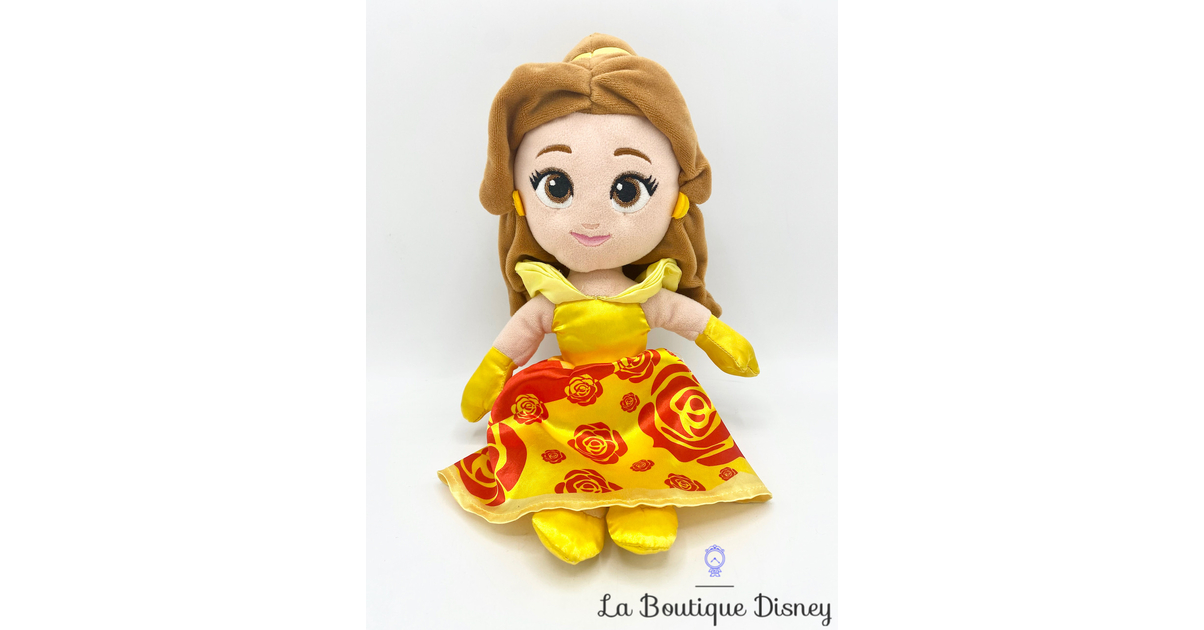 Peluche Belle Nicotoy Disney La belle et la bête princesse robe jaune